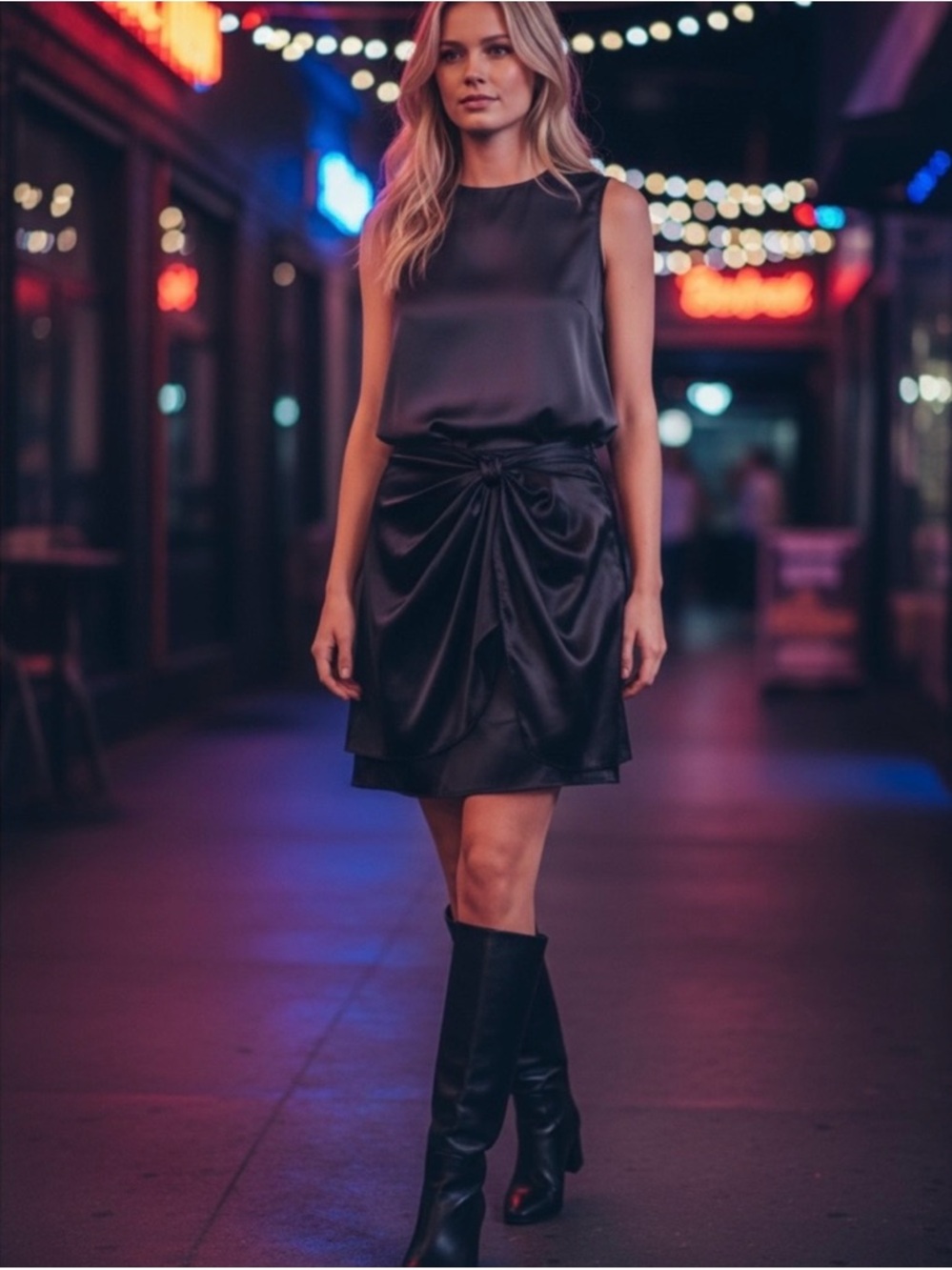 Miu Miu Black gathered skirt